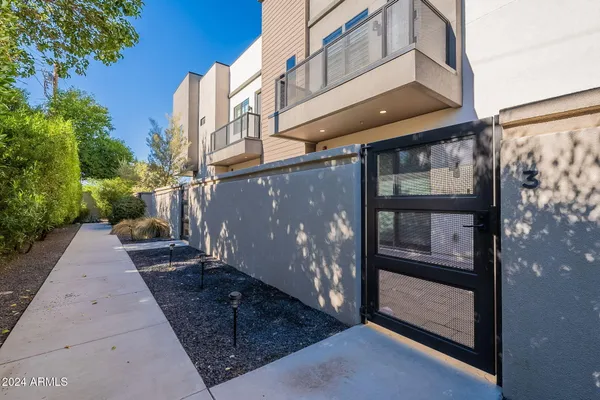a view of a building from a building
