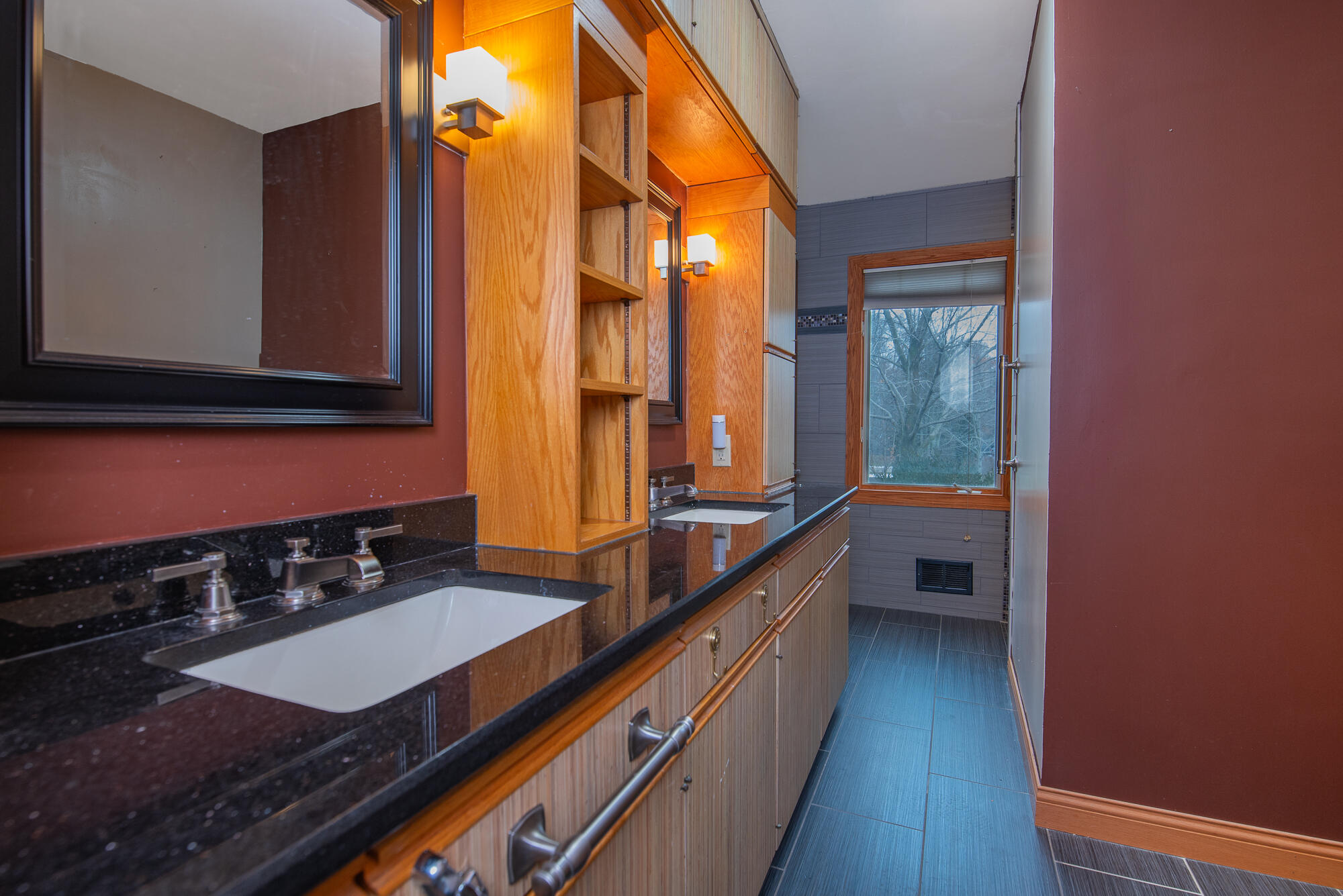 4024 South Brook Road Caledonia, WI 53126 - Photo 27 of 66 Main floor Master Bathroom with hard surface counter with dual sinks