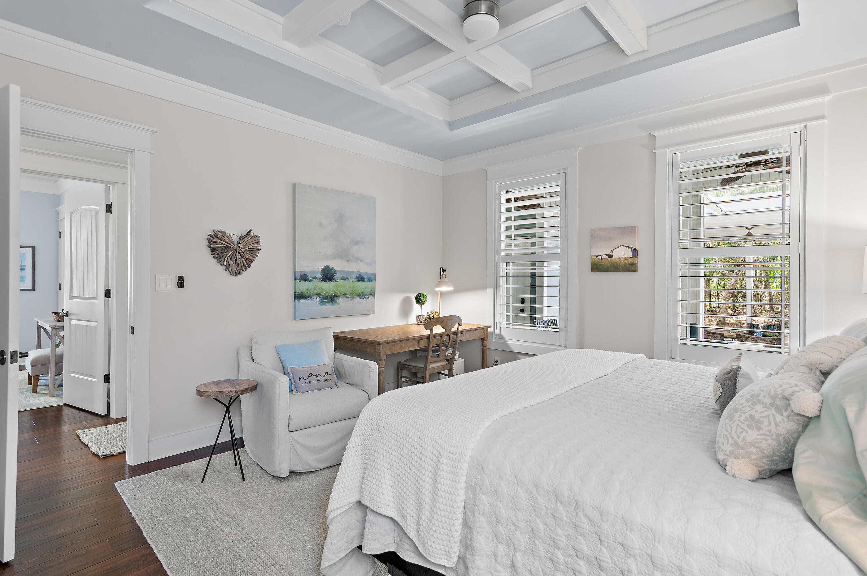 104 Spotted Dolphin Road Santa Rosa Beach, FL 32459 - Photo 18 of 42 a bedroom with a bed and a large window