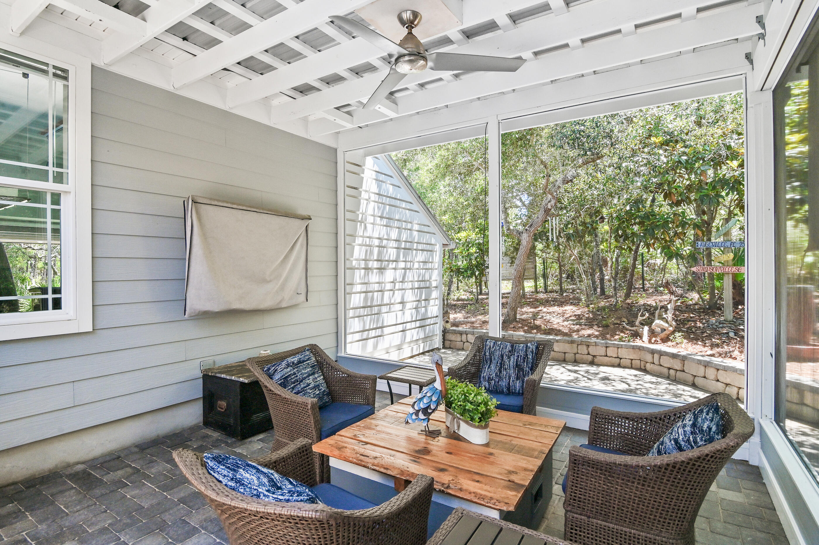 104 Spotted Dolphin Road Santa Rosa Beach, FL 32459 - Photo 29 of 42 a living room with furniture and a large window