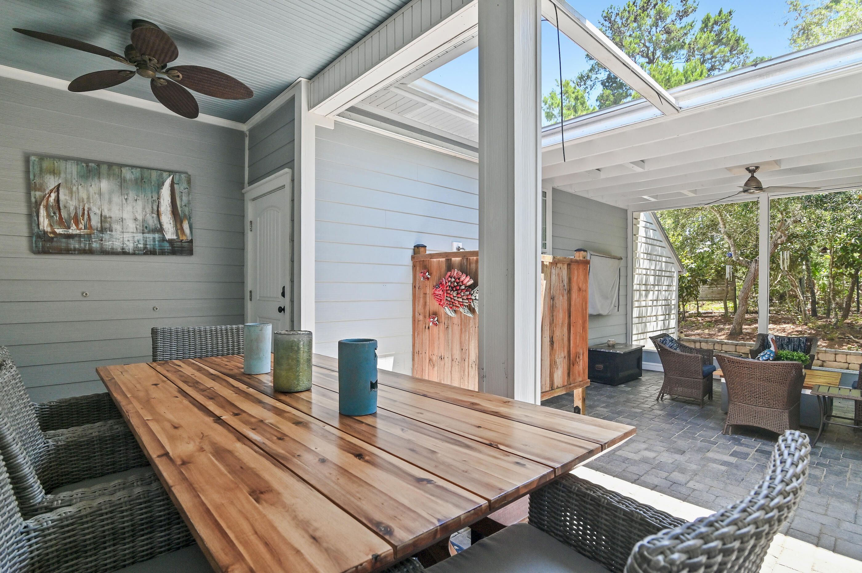 104 Spotted Dolphin Road Santa Rosa Beach, FL 32459 - Photo 30 of 42 a view of a patio with wooden floor