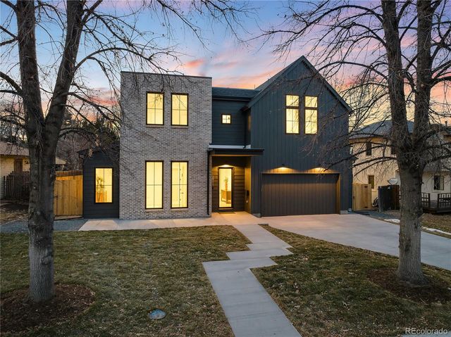 a front view of a house