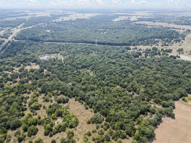 an aerial view of house with yard and mountain in the back