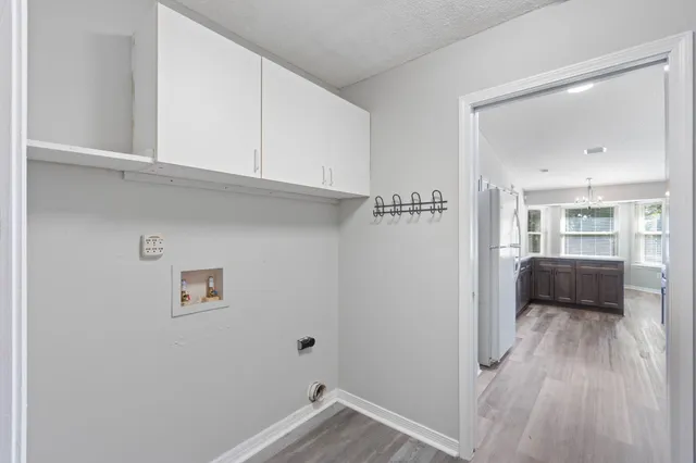 a view of a bedroom from the hallway