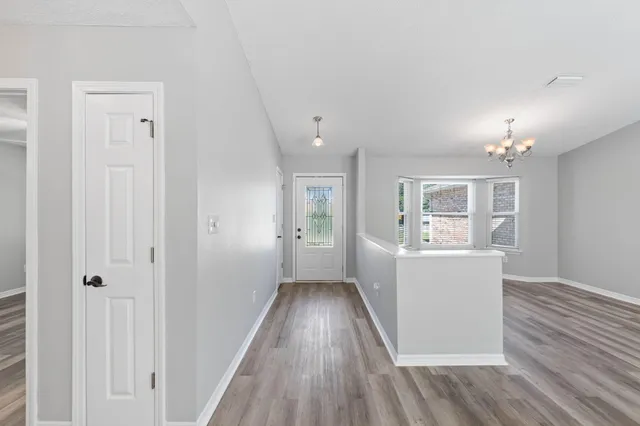 a view of livingroom with furniture and wooden floor