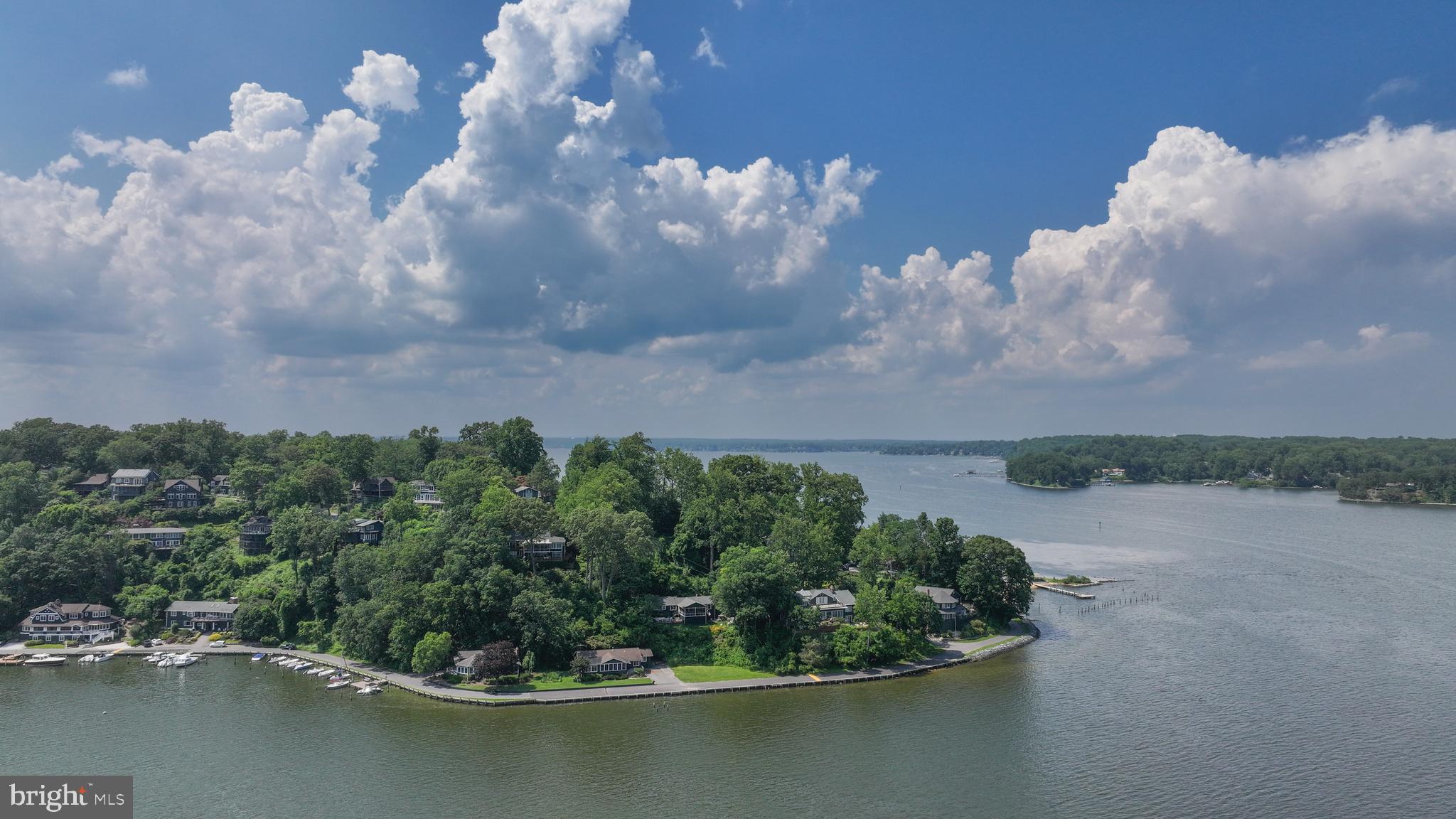 769 Robin Hood Road Annapolis, MD 21405 - Photo 10 of 79 a view of a lake in middle of forest