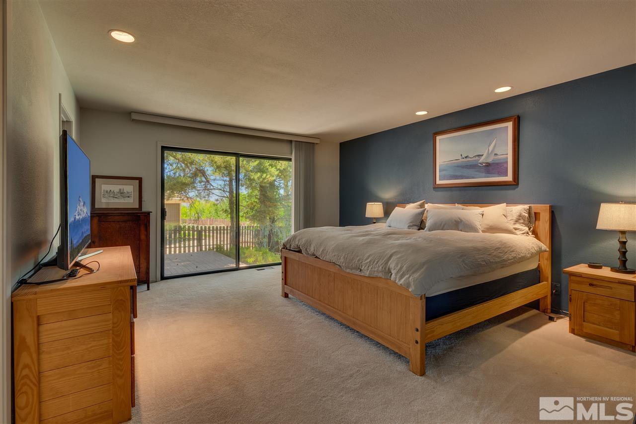 12935 Roseview Lane Reno, NV 89511 - Photo 11 of 17 a bedroom with a bed and glass door