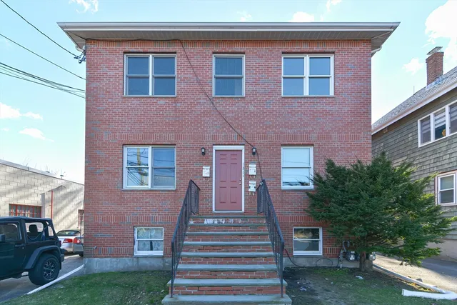 a front view of a house