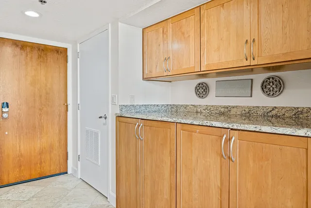 a close view of wooden cabinets