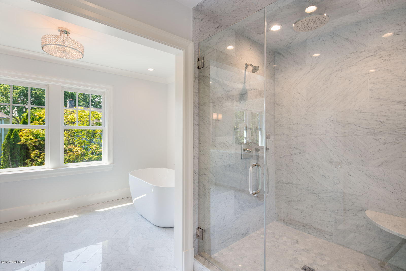 12 Ballwood Road Old Greenwich, CT 06870 - Photo 16 of 25 a bathroom with a shower and a toilet