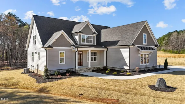 a front view of a house