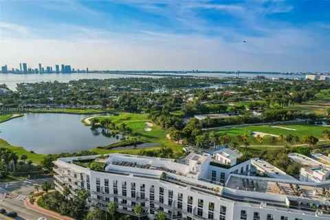 a city view with tall buildings