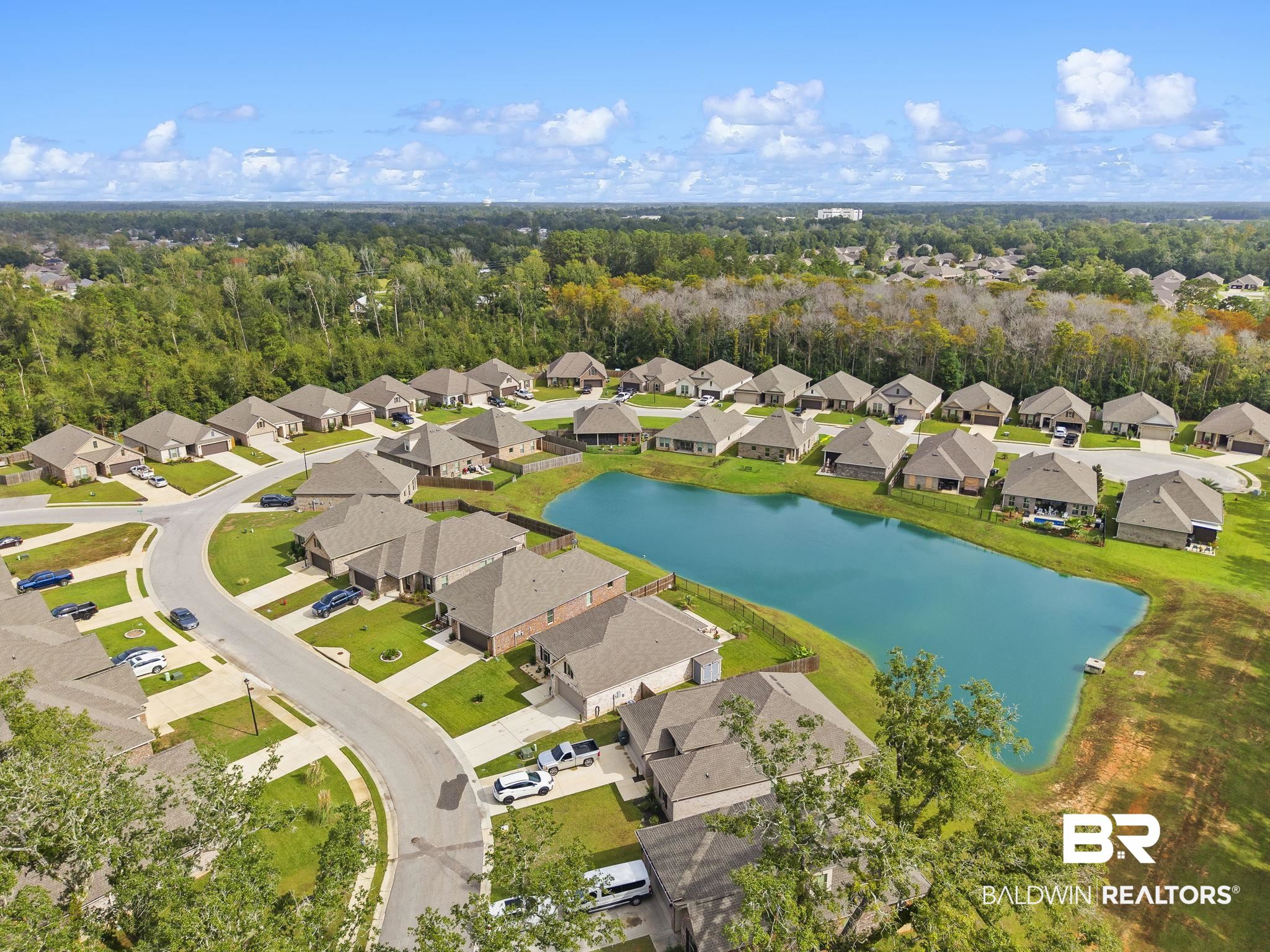 910 Gibson Court Foley, AL 36535 - Photo 35 of 66 Birds eye view of property featuring a water view