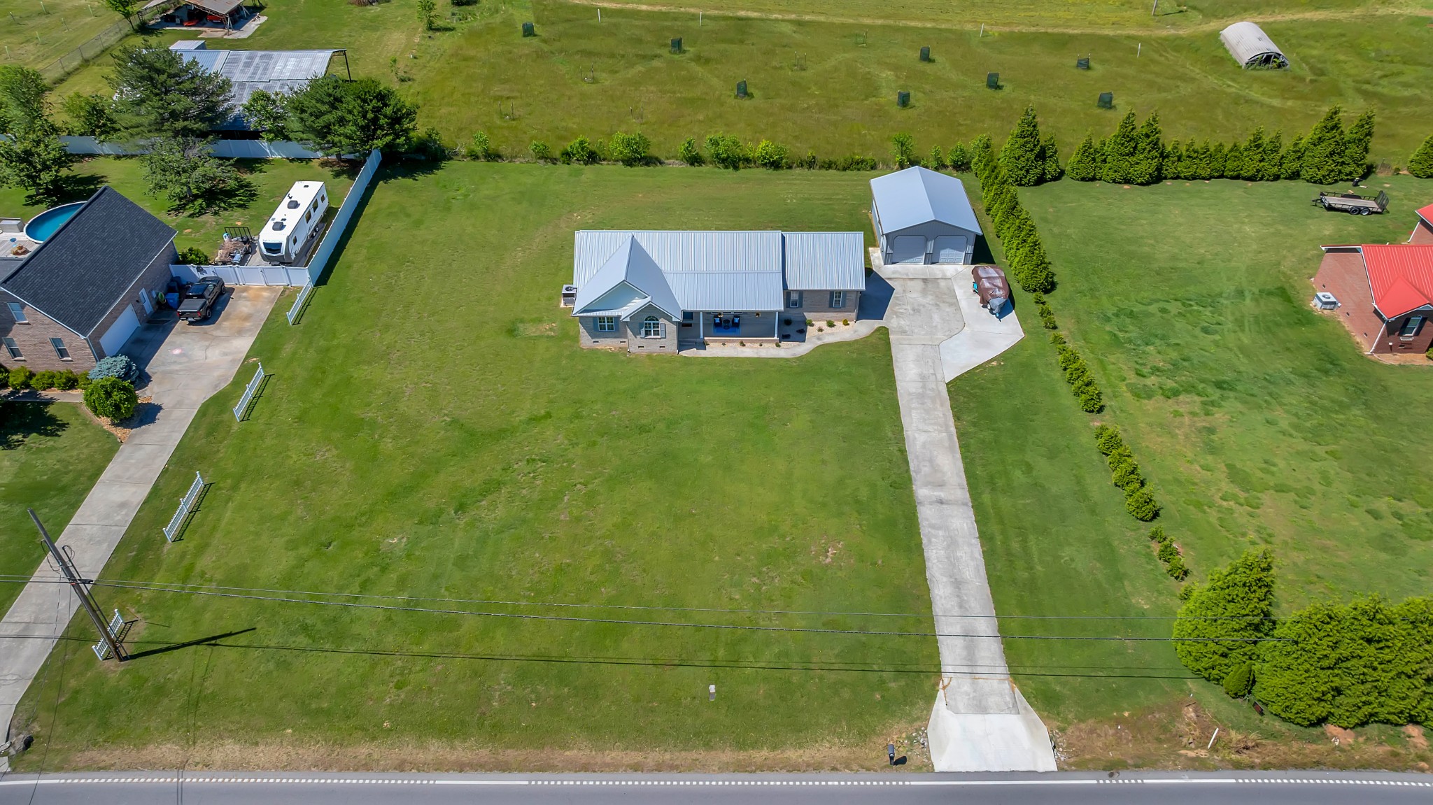 3896 Lynchburg Road Winchester, TN 37398 - Photo 49 of 57 an aerial view of a house