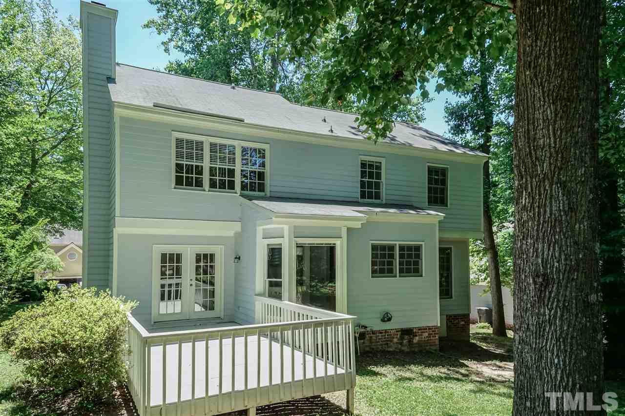 8113 Coleraine Court Raleigh, NC 27615 - Photo 22 of 28 Back Exterior view with deck.