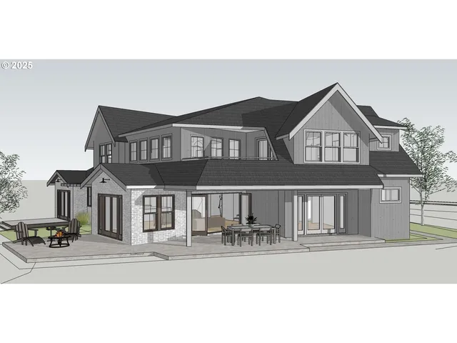 a front view of a house