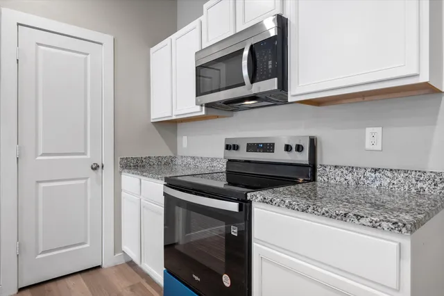 a view of a small space with closet