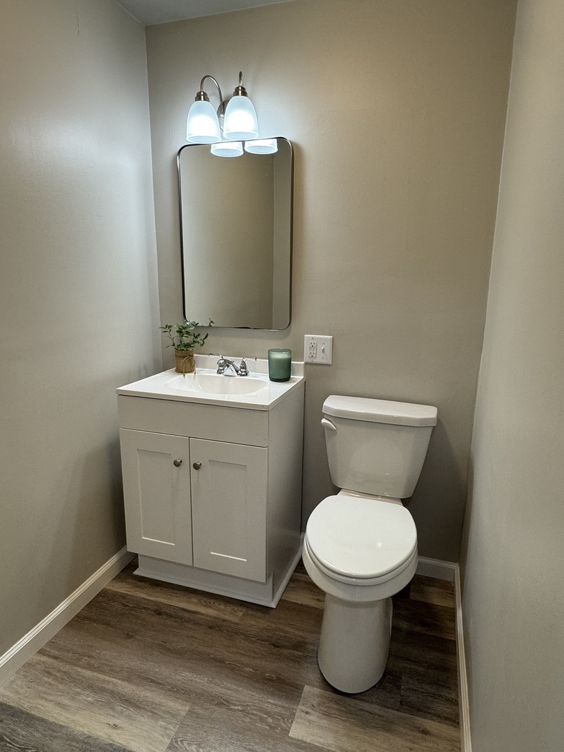 21044 Virginia Road DeKalb, IL 60115 - Photo 46 of 58 a bathroom with a toilet sink and mirror