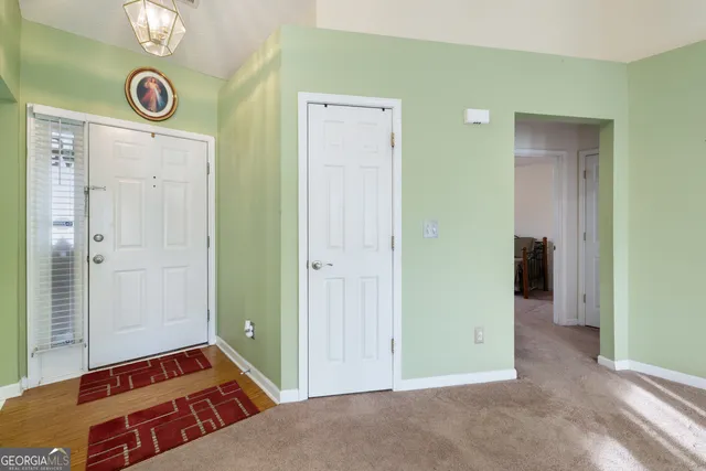 a view of an empty room