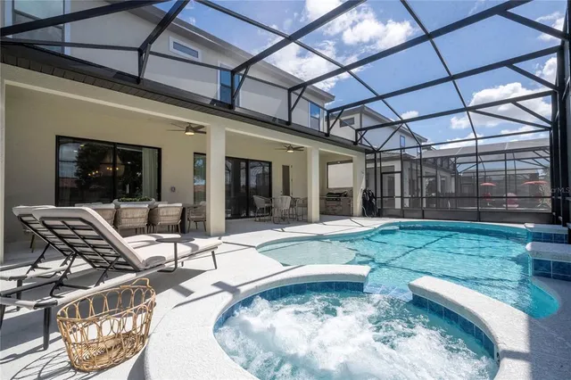 a bathroom with a double vanity sink and mirror
