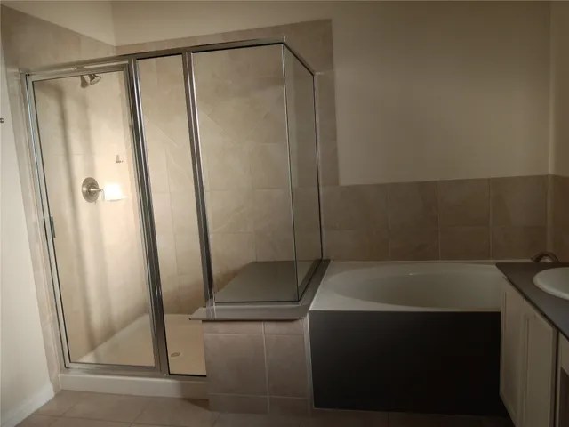 a small space with a walk in closet