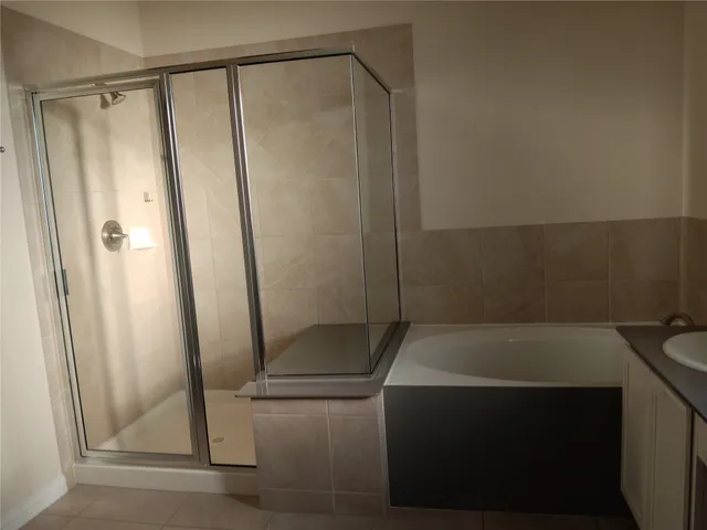 a small space with a walk in closet