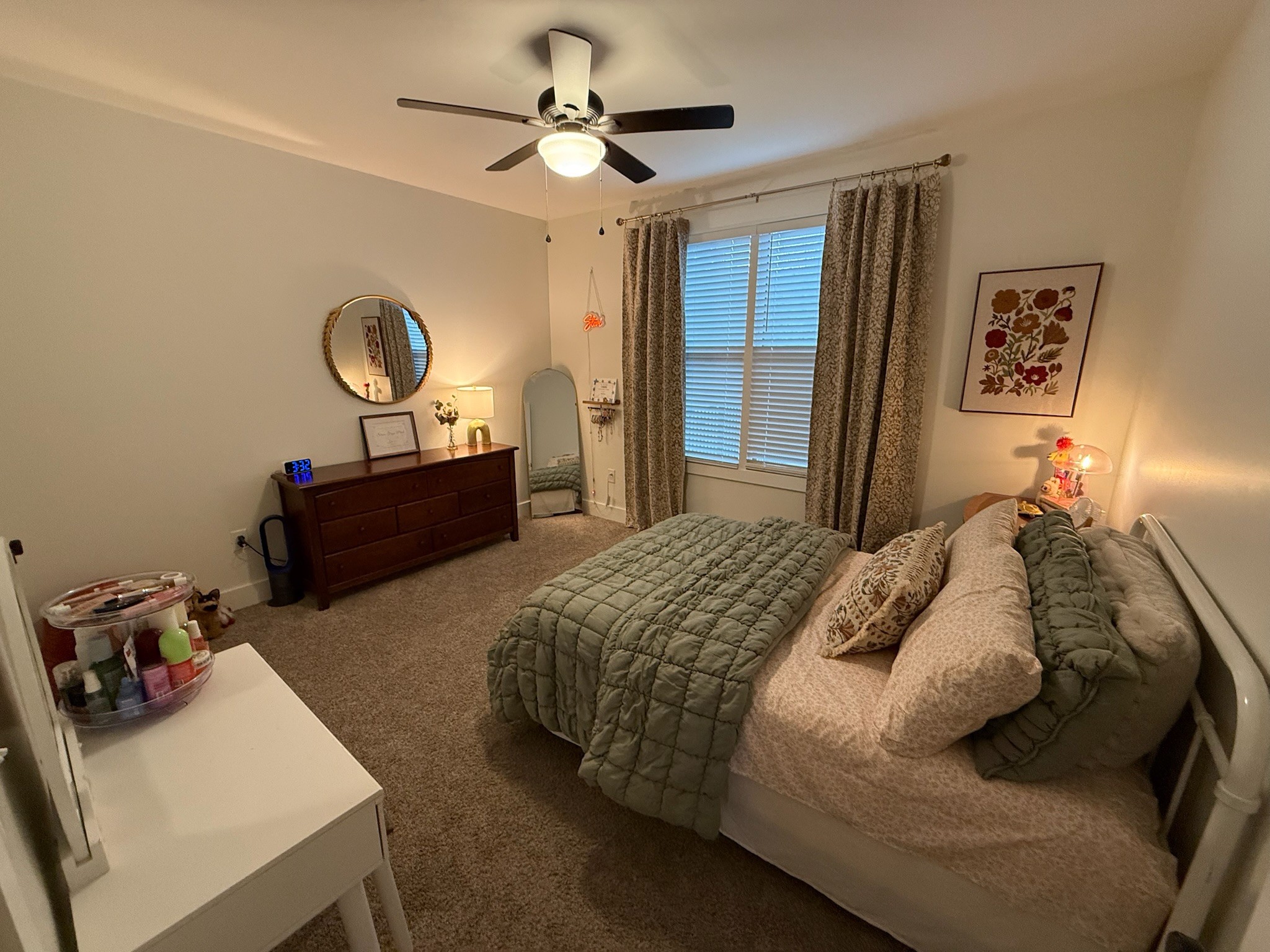 162 Vantrease Road Cottontown, TN 37048 - Photo 19 of 28 a bedroom with bed and a chandelier