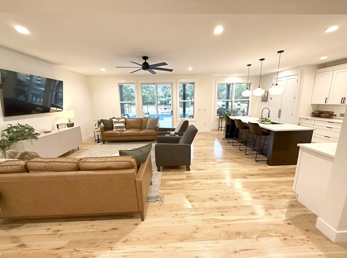 162 Vantrease Road Cottontown, TN 37048 - Photo 4 of 28 a living room with furniture wooden floor and a flat screen tv