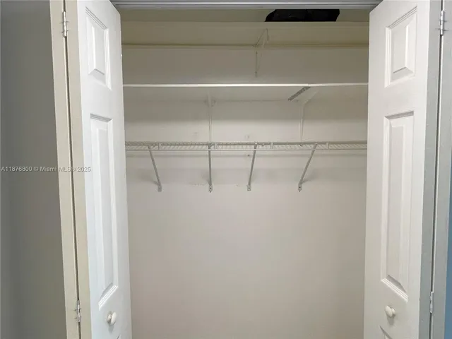 a view of a closet