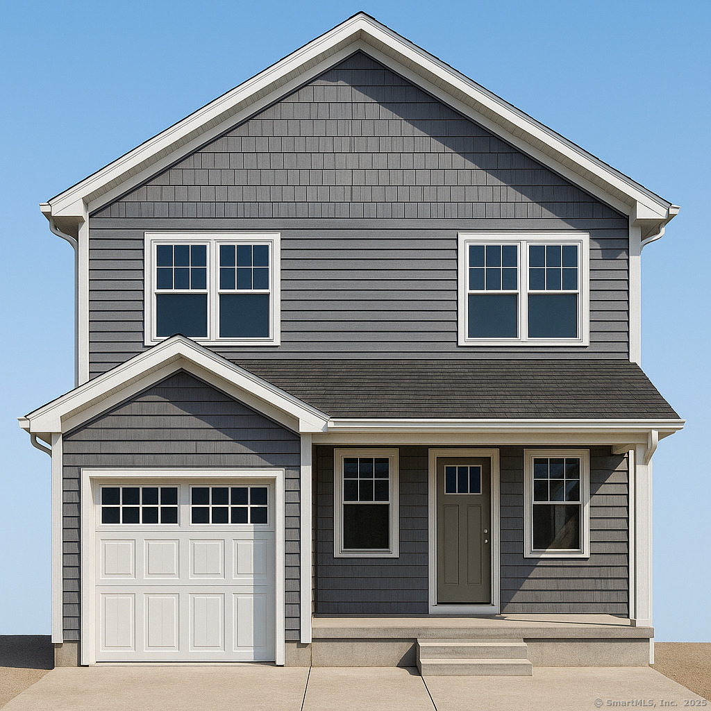 a front view of a house