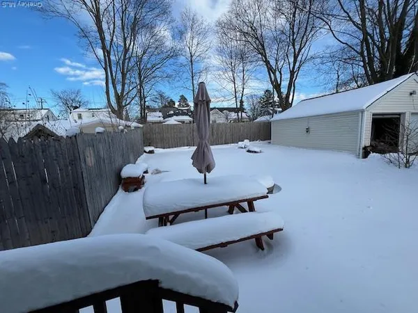a outdoor space with sitting area