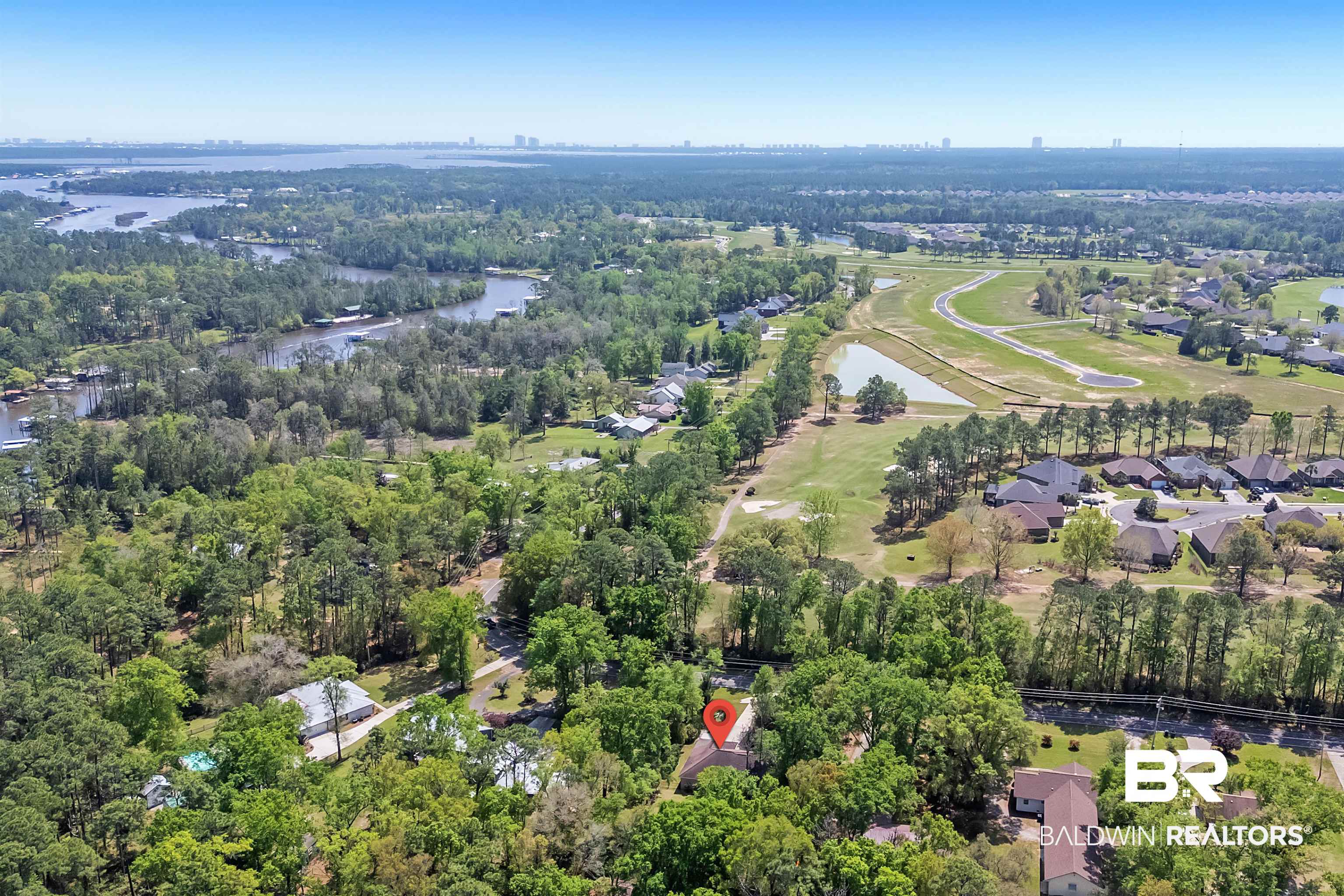 9908 Clarke Ridge Road Foley, AL 36535 - Photo 13 of 56 Drone / aerial view featuring a water view