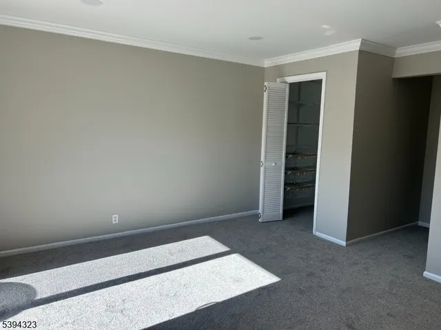 an empty room with an entryway