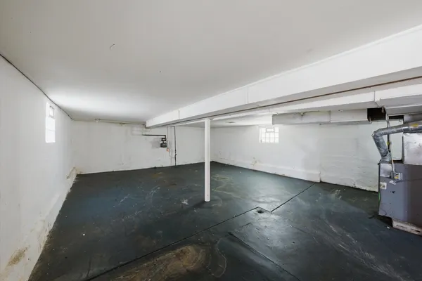 a view of a garage