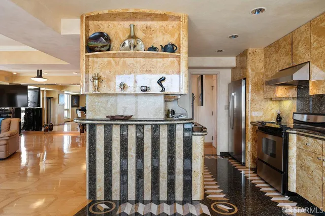 a view of a city from a balcony