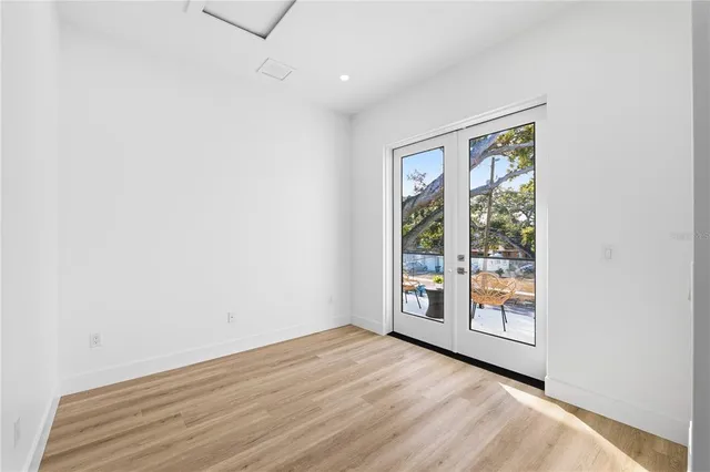 a view of a balcony with chairs