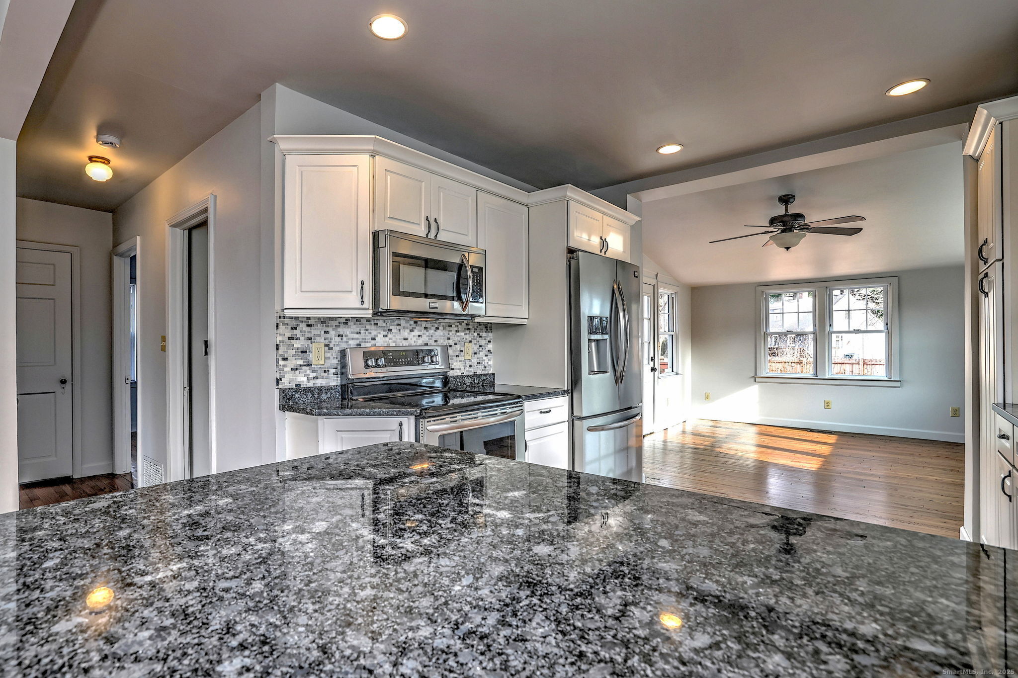 113 Chester Street Hamden, CT 06514 - Photo 9 of 40 a view of kitchen with sink refrigerator and microwave