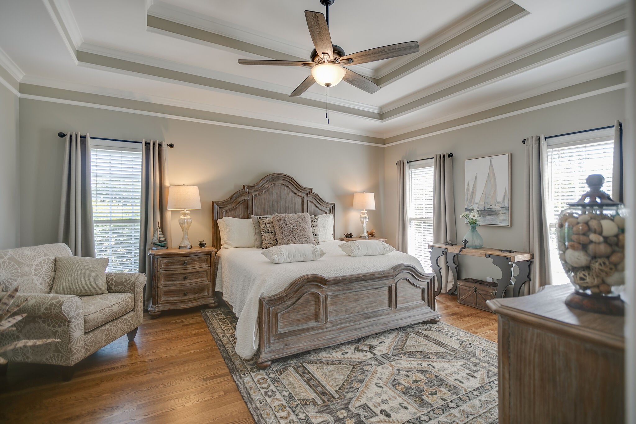 2260 Avery Court Franklin, TN 37067 - Photo 26 of 61 a bedroom with a large bed couch and a window