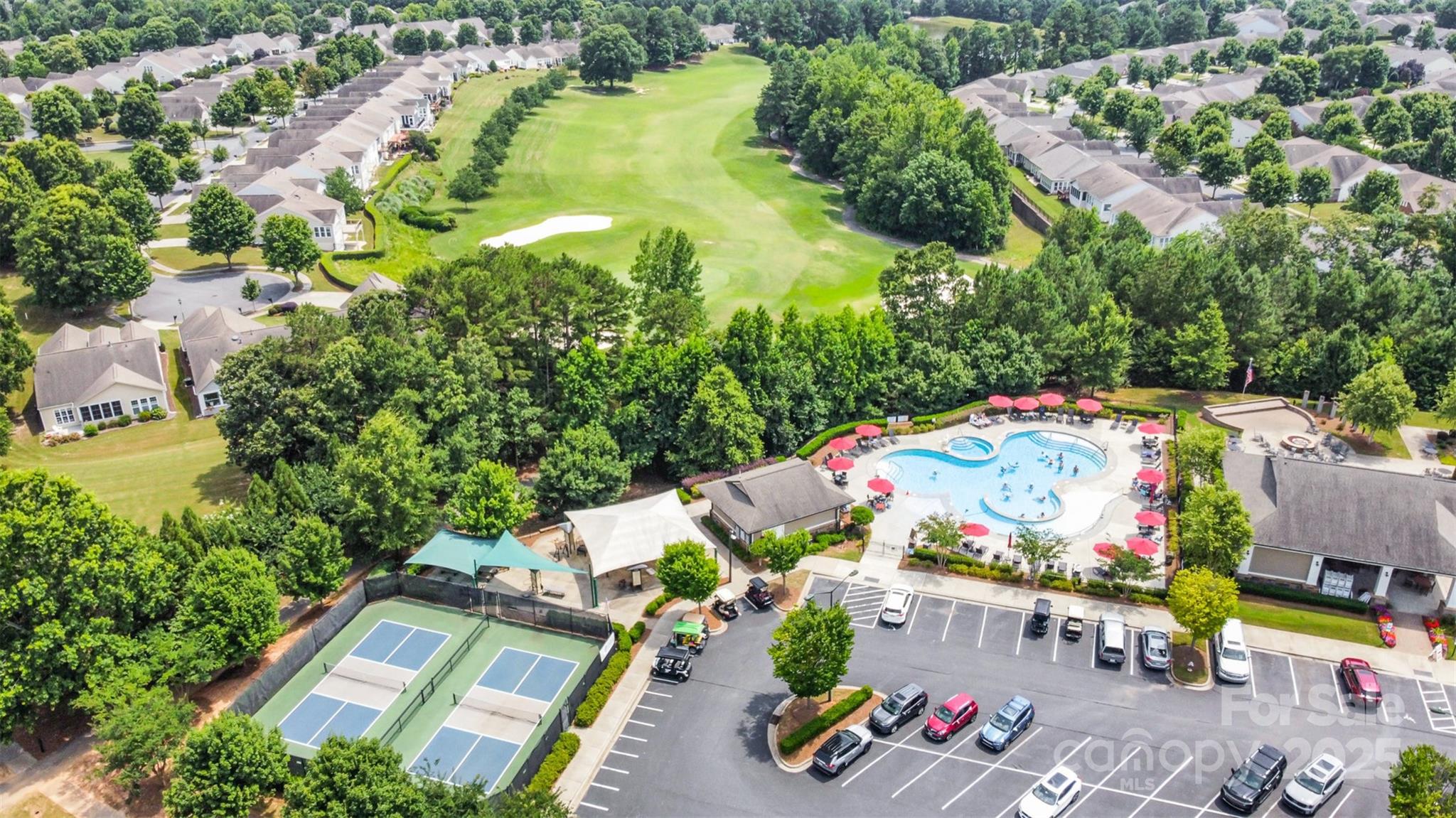 4079 Murray Street Fort Mill, SC 29707 - Photo 30 of 38 an aerial view of a houses with swimming pool