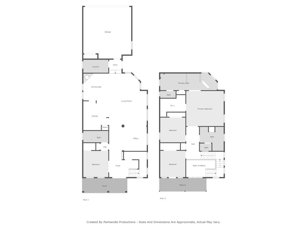 3929 Indian Springs Road Panama City, FL 32404 - Photo 51 of 51 Floor plan 1 & 2 floors