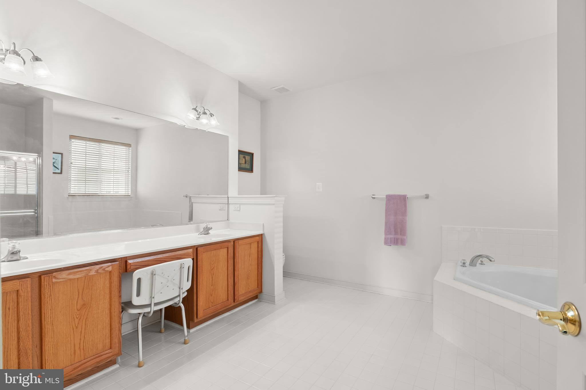 5 St George Ocean View, DE 19970 - Photo 18 of 29 a large bathroom with a tub sink and mirror