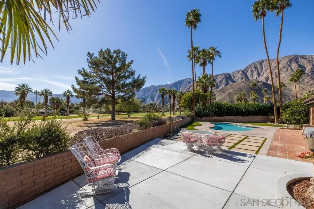 1606 Yaqui Road Borrego Springs, CA 92004 - Photo 41 of 51 a view of swimming pool with outdoor seating and plants