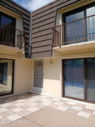 a view of a door of the house