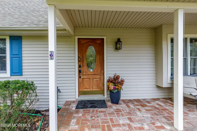 a view of a entryway door front of house