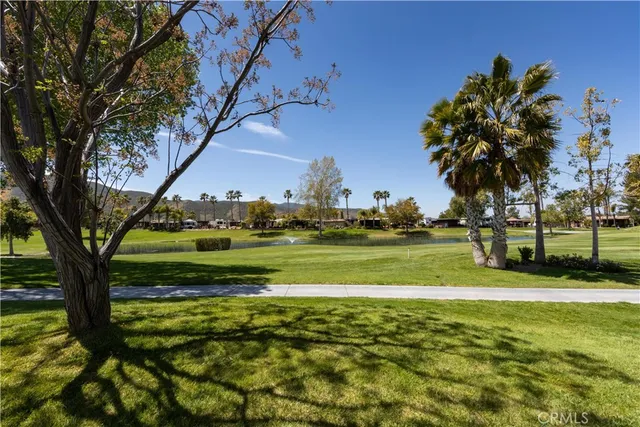 a view of a golf course