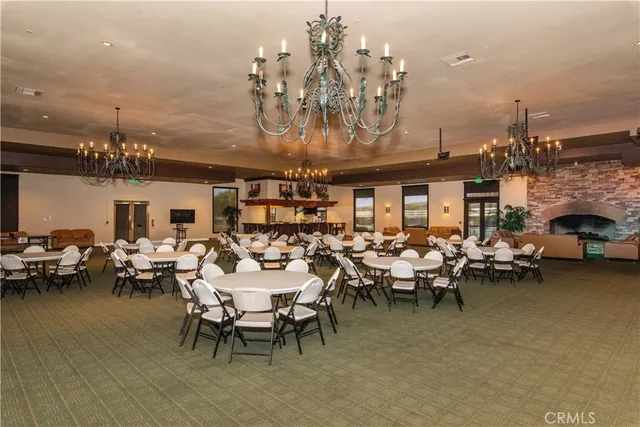 a view of a lake with houses in the back