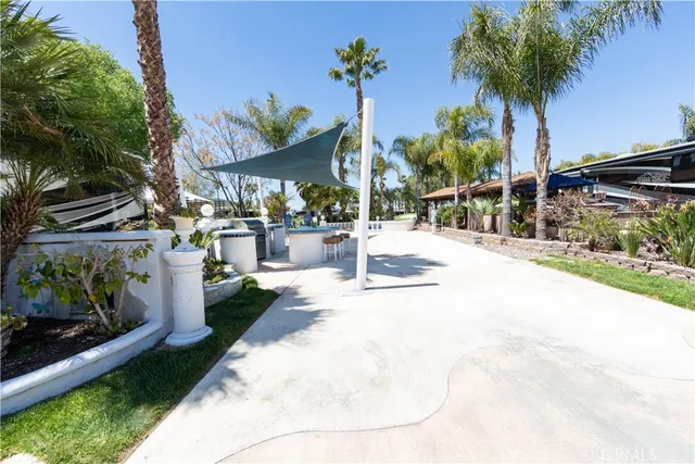 a view of a backyard and a garden