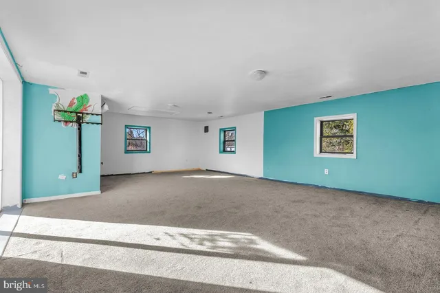 a view of a hallway with window