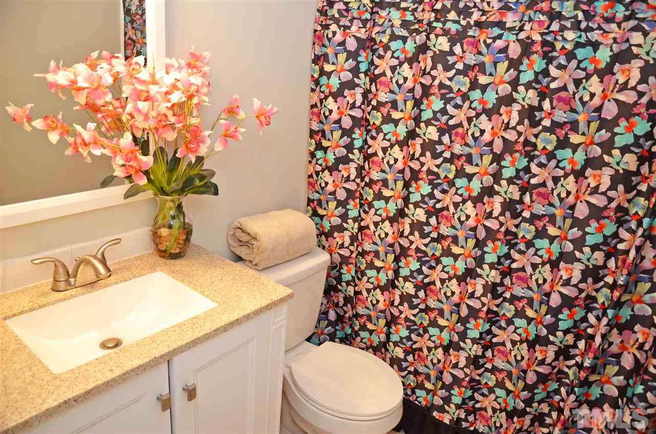 3913 Iron Horse Road Raleigh, NC 27616 - Photo 12 of 20 a bathroom with a sink mirror vanity and toilet