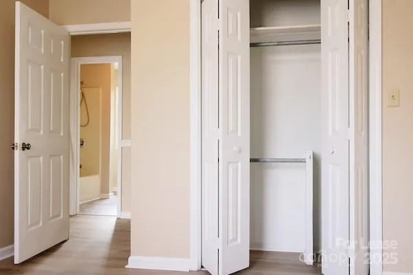 a view of a bathroom with a glass door
